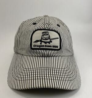 Tactics Oregon Born 1999 Cap Mens Hickory Stripe Conductor Strapback Hat